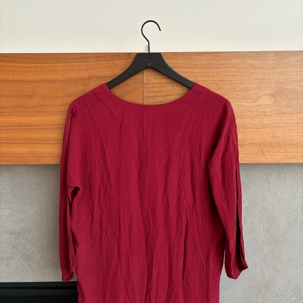 NWT Madewell Red Du Jour Tunic Dress, Size XS - Picture 11 of 15